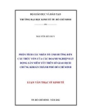 Luận văn Thạc sĩ Kinh tế: Phân tích các nhân tố ảnh hưởng đến cấu trúc vốn của các doanh nghiệp bất động sản niêm yết trên Sở Giao dịch chứng khoán thành phố Hồ Chí Minh