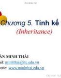 Bài giảng Lập trình hướng đối tượng: Chương 5 - Trần Minh Thái