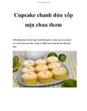 Cupcake chanh dừa xốp mịn chua thơm