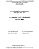 Thuyết minh đồ án tốt nghiệp: Sân bay Quốc tế Vân Đồn - Quảng Ninh