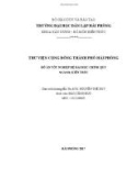 Thuyết minh đồ án tốt nghiệp: Thư viện cộng đồng thành phố Hải Phòng