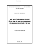 Luận án Tiến sĩ Kinh tế: Hoàn thiện kế toán doanh thu và chi phí của hợp đồng xây dựng tại các doanh nghiệp xây dựng công trình thủy điện ở Việt Nam
