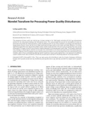 Báo cáo hóa học:   Research Article Wavelet Transform for Processing Power Quality Disturbances