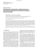 Báo cáo hóa học:  Research Article Development and Evaluation of High-Performance Decorrelation Algorithms for the Nonalternating 3D Wavelet Transform