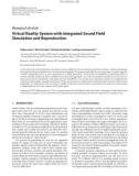 Báo cáo hóa học:  Research Article Virtual Reality System with Integrated Sound Field Simulation and Reproduction