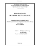 Báo cáo tóm tắt đề tài khoa học và công nghệ: Xây dựng quy chuẩn kỹ thuật về thiết bị ra-đa hàng hải sử dụng ngoài hệ thống cứu nạn (non-SOLAS)