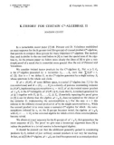 Báo cáo toán học: K-theory for certain C*-algebras. II 