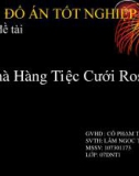 Luận văn: Nhà hàng tiệc cưới Roses