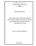 Luận văn Thạc sĩ Kinh tế: Chất lượng cho vay mua nhà ở đối với khách hàng cá nhân tại Ngân hàng Thương mại cổ phần ngoại thương Việt Nam – Chi nhánh Tây Hà Nội