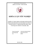 Tóm tắt Khóa luận tốt nghiệp khoa Xuất bản - Phát hành: Nghiên cứu hoạt động chăm sóc khách hàng trong kinh doanh Xuất bản phẩm tại Công ty Cổ phần Sách và thiết bị trường học tỉnh Tuyên Quang trong 3 năm 2011-2013