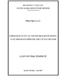 Luận văn Thạc sĩ Kinh tế: Chính sách cổ tức, sự chuyển dịch quyền sở hữu và sự liên quan chính trị - Thực tế tại Việt Nam