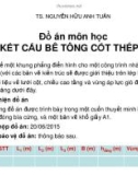 Đồ án môn học Kết cấu bê tông cốt thép 2 - TS. Nguyễn Hữu Anh Tuấn