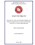 Luận văn Thạc sĩ Tài chính ngân hàng: Phân tích các nhân tố ảnh hưởng tới khả năng vỡ nợ của khách hàng cá nhân tại Ngân hàng TMCP Đầu tư và Phát triển Việt Nam