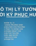 Báo cáo Bài tập Lịch sử đô thị - Đô thị lý tưởng thời kì Phục Hưng