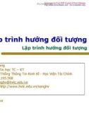 Lập trình hướng đối tượng-Kế thừa