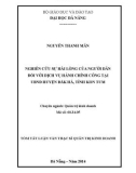 Tóm tắt luận văn Thạc sĩ Quản trị kinh doanh: Nghiên cứu sự hài lòng của người dân đối với dịch vụ hành chính công tại UBND huyện Đăk Hà, tỉnh Kon Tum