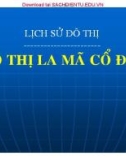 Bài tập lịch sử đô thị - Đô thị La Mã cổ đại