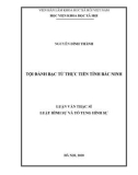 Luận văn Thạc sĩ Luật Hình sự và Tố tụng hình sự: Tội đánh bạc từ thực tiễn tỉnh Bắc Ninh