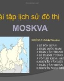 Bài tập lịch sử đô thị: Lịch sử đô thị Moskva