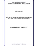 Luận văn Thạc sĩ Kinh tế: Các yếu tố ảnh hưởng đến lòng trung thành của nhân viên tại Công ty GreenField