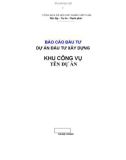 Báo cáo: Dự án đầu tư xây dựng