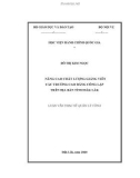 Luận văn Thạc sĩ Quản lý công: Nâng cao chất lượng giảng viên các trường cao đẳng công lập trên địa bàn tỉnh Đắk Lắk