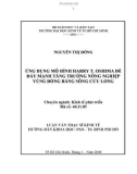 Luận văn Thạc sĩ Kinh tế: Ứng dụng mô hình Harry T. Oshima để đẩy mạnh tăng trưởng nông nghiệp vùng đồng bằng sông Cửu Long