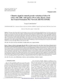 Báo cáo lâm nghiệp: Climatic signal in annual growth variation of silver ﬁr (Abies alba Mill.) and spruce (Picea abies Karst.) from the French Permanent Plot Network (RENECOFOR)