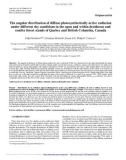 Báo cáo lâm nghiệp: The angular distribution of diffuse photosynthetically active radiation under different sky conditions in the open and within deciduous and conifer forest stands of Quebec and British Columbia, Canada