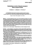 Báo cáo khoa học:  Nodulation in vitro d’Acacia mangium Willd (Leguminosae) A Galiana