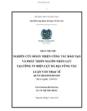 Luận văn Thạc sĩ Kinh tế: Nghiên cứu hoàn thiện công tác đào tạo và phát triển nguồn nhân lực tại Công Ty Điện Lực Bà Rịa - Vũng Tàu