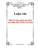 Luận văn: Thiết kế công trình viện kiểm soát nhân dân TP.Hồ Chí Minh