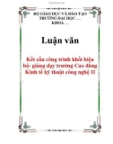 Luận văn: Kết cấu công trình khối hiệu bộ- giảng dạy trường Cao đẳng Kinh tế kỹ thuật công nghệ II