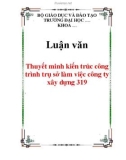 Luận văn: Thuyết minh kiến trúc công trình trụ sở làm việc công ty xây dựng 319