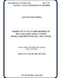 Tóm tắt Luận án tiến sĩ Y học: Nghiên cứu tỉ lệ các biến đổi phân tử KRAS, NRAS, BRAF,PIK3CA và PTEN trong carcinôm tuyến đại - trực tràng