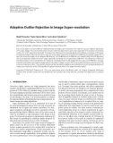 Báo cáo hóa học:  Adaptive Outlier Rejection in Image Super-resolution