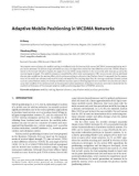 Báo cáo hóa học:  Adaptive Mobile Positioning in WCDMA Networks