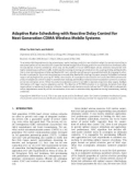 Báo cáo hóa học:  Adaptive Rate-Scheduling with Reactive Delay Control for Next Generation CDMA Wireless Mobile Systems