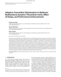 Báo cáo hóa học:   Adaptive Transmitter Optimization in Multiuser 