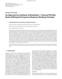 Báo cáo hóa học:   Research Article An Approach for Synthesis of Modulated M-Channel FIR Filter Banks Utilizing the Frequency-Response Masking Technique