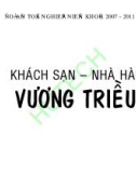 Luận văn: Khách sạn nhà hàng Vương Triều