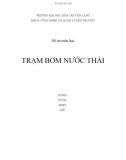 Đồ án môn học : TRẠM BƠM NƯỚC THẢI