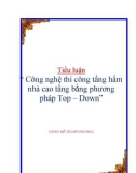 Tiểu luận ' Công nghệ thi công tầng hầm nhà cao tầng bằng phương pháp Top - Down'