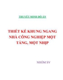 ĐỀ TÀI : THUYẾT MINH THIẾT KẾ KHUNG NGANG NHÀ CÔNG NGHIỆP MỘT TẦNG, MỘT NHỊP