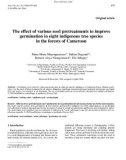 Báo cáo khoa học: The effect of various seed pretreatments to improve germination in eight indigenous tree species in the forests of Cameroon