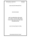 Luận văn thạc sĩ Quản lý công: Đào tạo, bồi dưỡng công chức các cơ quan chuyên môn thuộc Ủy ban nhân dân huyện Phú Giáo, tỉnh Bình Dương