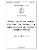 Luận án tiến sĩ Y học: Đánh giá hiệu quả của phương pháp ghép tự thân mảnh xương sọ bảo quản lạnh sâu trên thực nghiệm và ở người