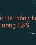 Bài tập lớn: Hệ thống lưu trữ năng lượng - ESS