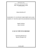 Luận án Tiến sĩ Xã hội học: Hạnh phúc của người dân theo Thiên chúa giáo - Nghiên cứu trường hợp ở thành phố Hồ Chí Minh