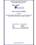 Báo cáo tốt nghiệp: Tính toán thiết kế hệ thống xử lí nước thải toa tàu lửa công suất 100 m3 ngày/đêm